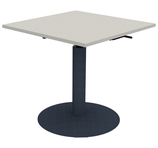 Table Mano 80 80 cm hauteur réglable plateau stratifié ABS - Mobidecor