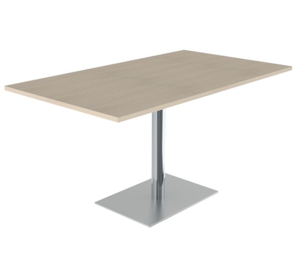 Table Menorca 80 80 cm T6 plateau ép. 24 mm stratifié ABS - Mobidecor