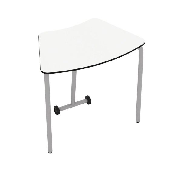 Table Octa hauteur fixe plateau rabattable chants PVC - Mirplay School