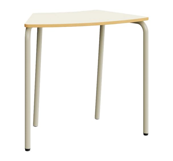 Table Octa trapèze 83x50 beige/gris - Mirplay School