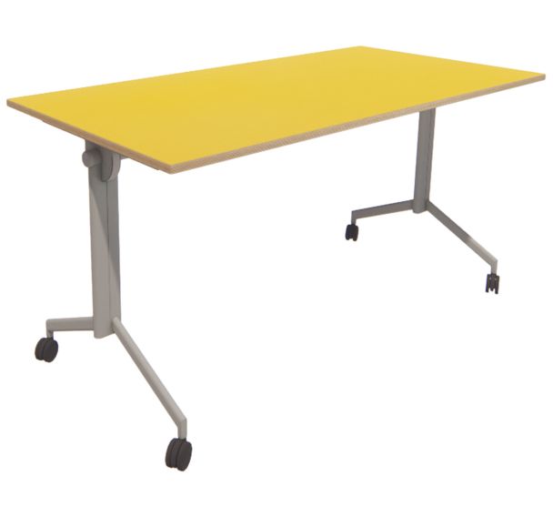 Table Opti+ Tilt pliable piètement gris H 72 - Vanerum