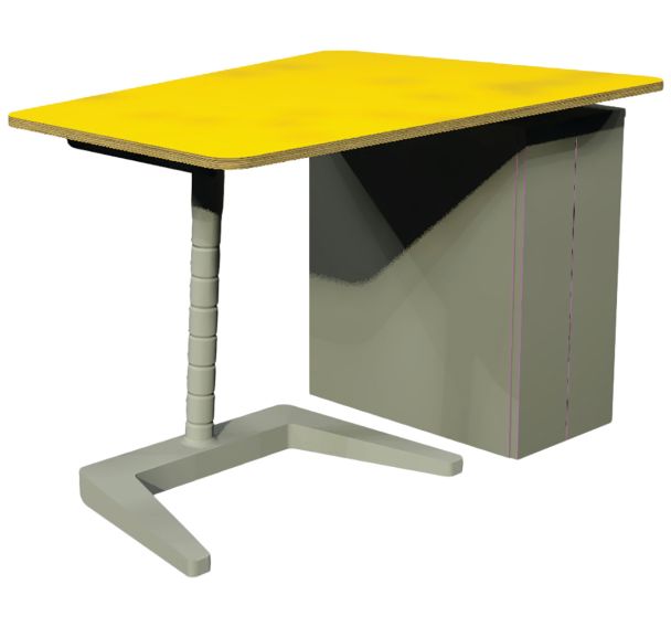 Table Opti+ professeur piètement gris H102 - Vanerum