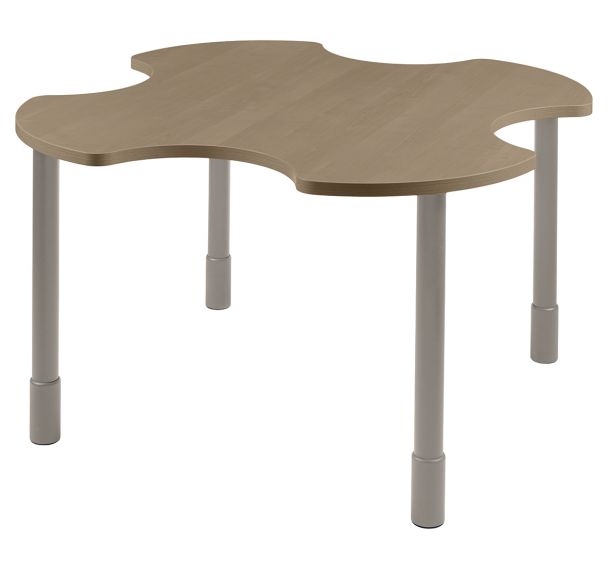 Table PMR Ø 140 cm réglable en hauteur - stratifié - Sunset Creation