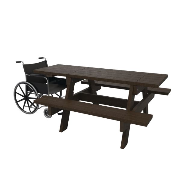 Table Parc ECO 180 - PMR plastique recyclé - Espace Urbain