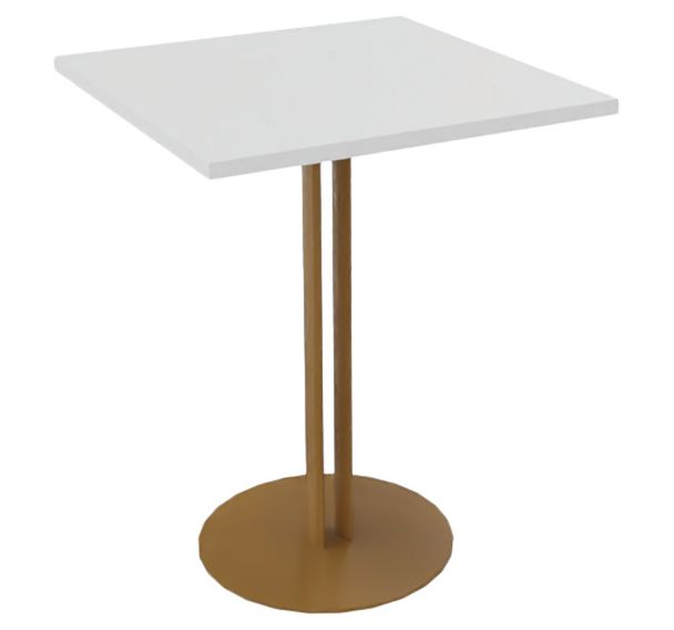 Table ROXANE 60 x 60 cm stratifié/acier