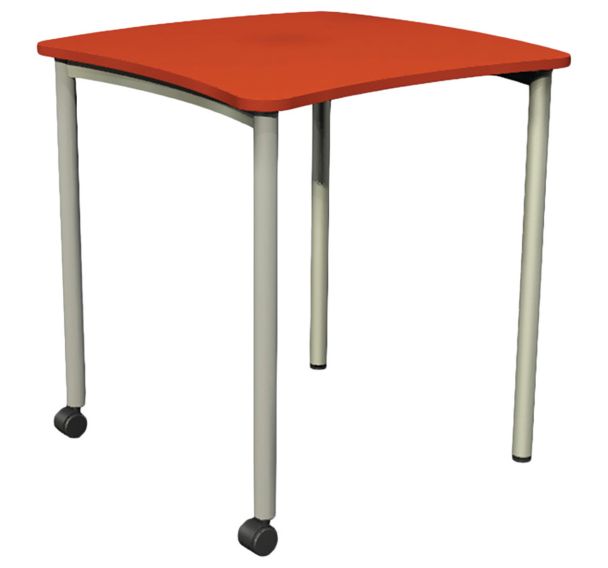 Table T6 à roulettes Daisy connect B pied gris - Vanerum