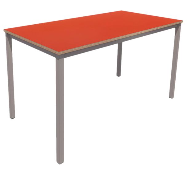 Table T rectangle T6 hauteur 76 cm pied gris - Vanerum