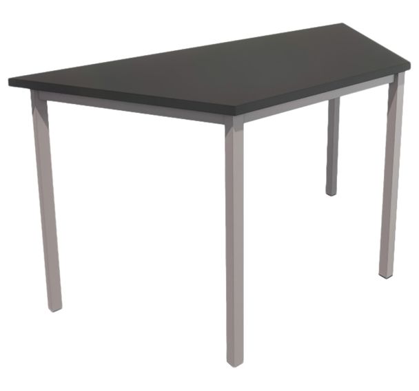 Table T trapèze T6 hauteur 76 cm pied gris - Vanerum