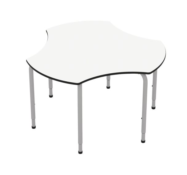 Table curviligne Trisix réglable en hauteur , T1 à T6 -Mirplay School