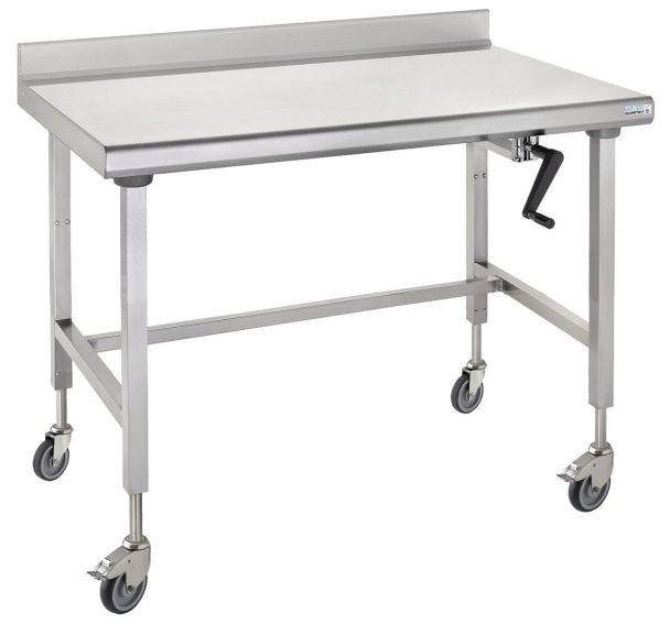 Table dosseret roues hauteur réglable Ergonomix - Tournus Equipement