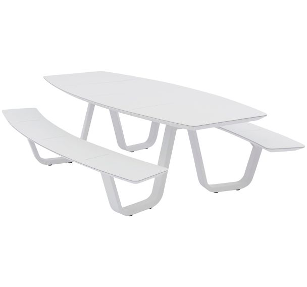 Table bancs Curv 240 cm alu - Proloisirs