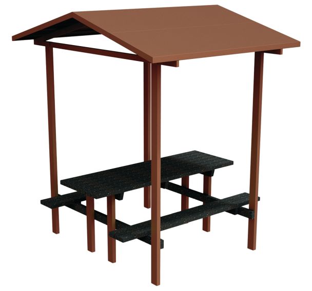 Table bancs Syrah couverte 220x181 cm Ipra/alu - Urbemob