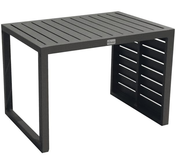 Table basse LOU SIDE 2 positions alu - graphite
