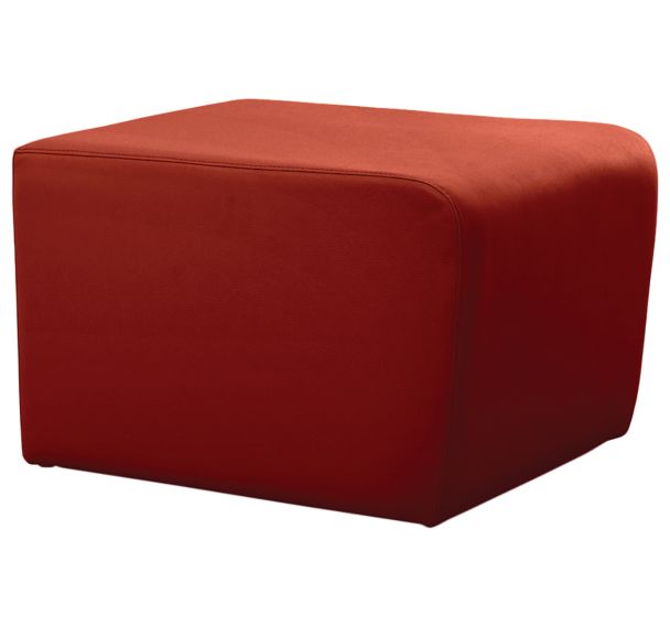 Table basse Leaf 65 x 50 cm tissu simili cuir - Spouf