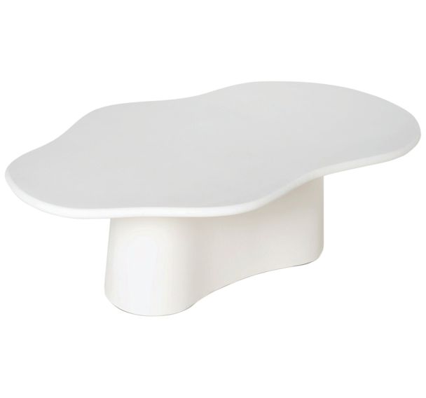 Table basse Mukul 120 cm blanc-Somcasa