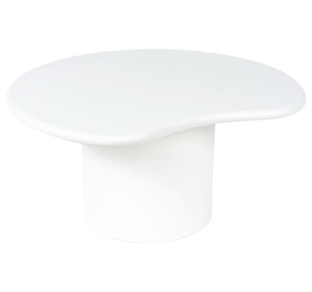 Table basse Mukul 80 cm blanc-Somcasa