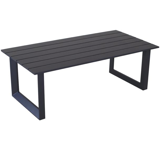 Table basse PRADO 120 x 60 cm alu - graphite