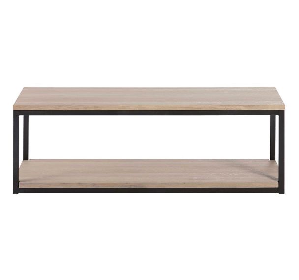 Table basse Vidéo double plateau L.120 cm