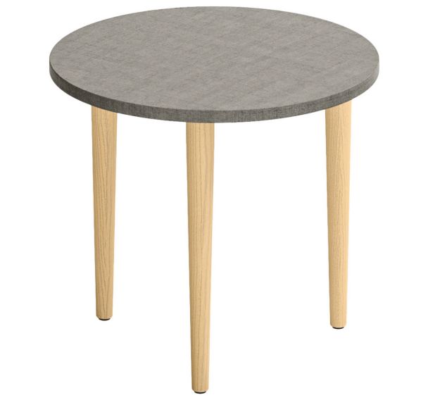 Table basse ronde Melbourne pieds bois - Quadrifoglio