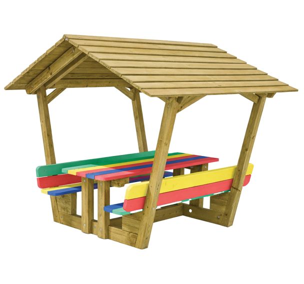 Table cabane enfant pin KORREJOU multicolor - Mobextan