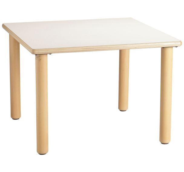 Table carrée en bois 4 pieds