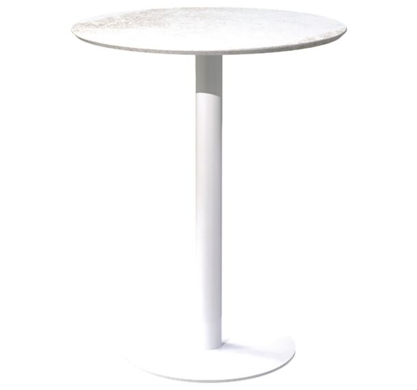 Table bistrot Cicero ronde balt/acier - EA Instead