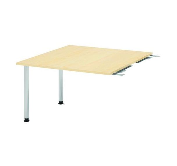Table de liaison - 2 pieds argent - 120x130 cm - Hammerbacher