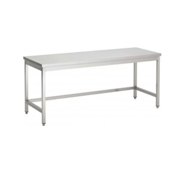 Table de préparation inox 1800cm roulettes reconditionnée
