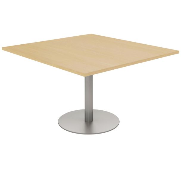 Table réunion Elga plateau mélaminé pied corolle - MBA