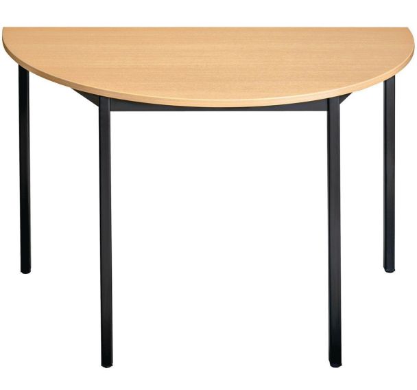 Table réunion Universalis demi-ronde