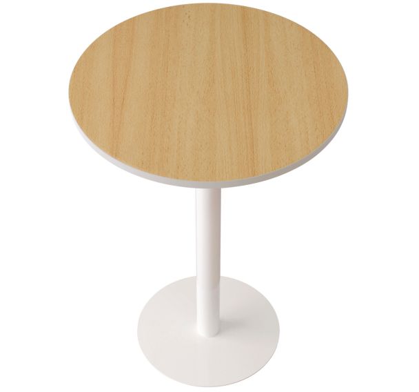Table réunion haute Easy 80cm plateau coloris uni - Manutan Expert