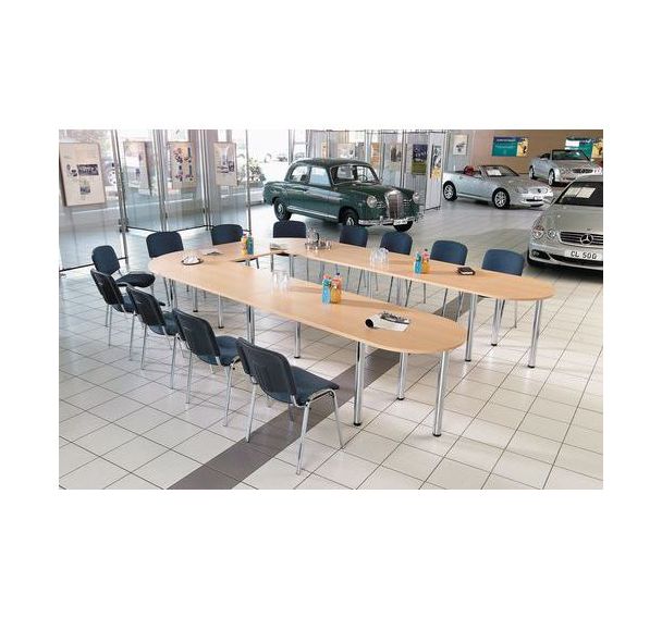 Table de réunion modulaire Combi-Module - Hêtre - Hammerbacher