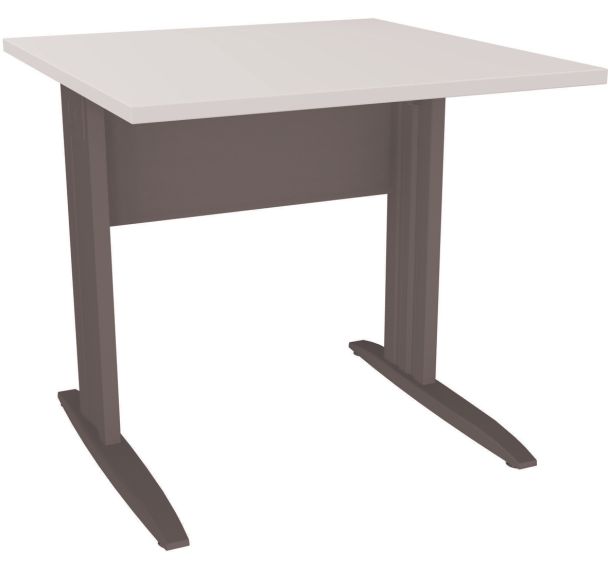 Table en pied L avec carter 80 cm - Idol - Eol