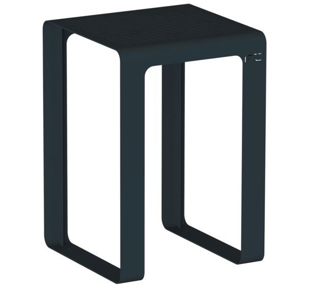 Table haute Zigzag 69 x 69 cm acier - Tolerie Forezienne