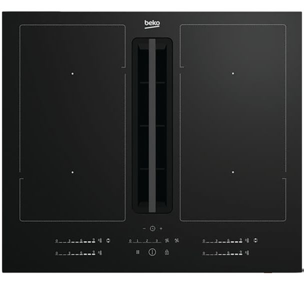 Table induction aspirante HIXI64701UP - Raccordement 7400 W - Beko