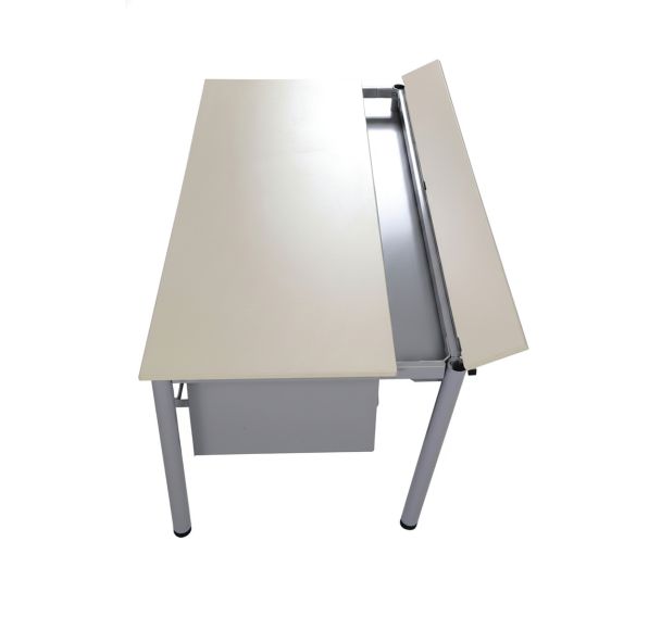 Table informatique Figura stratifié goulotte - Manutan Expert