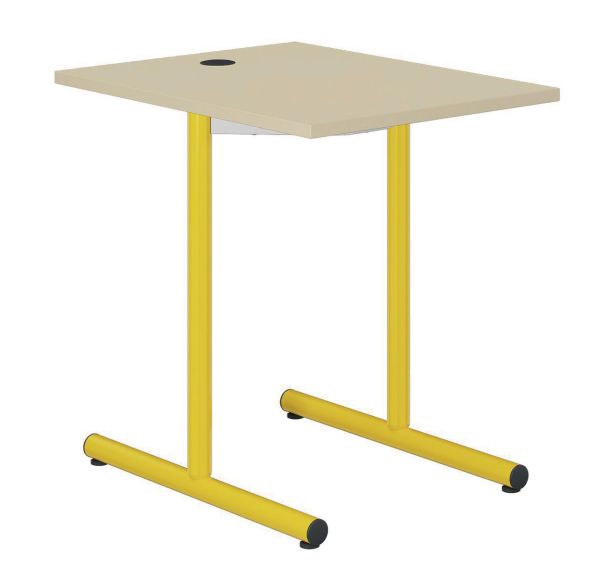 Table informatique Hubbe prof 80 cm T6 stra chants polypro - Mobidecor