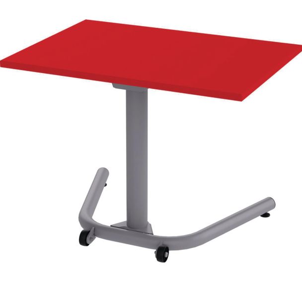 Table rabattable mobile rectangulaire 70x50 cm Nomade - Manutan Expert