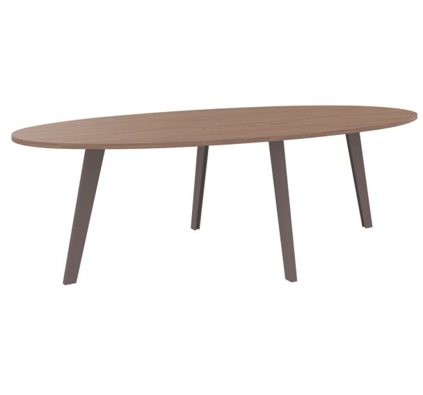 Table ovale Stelly 4 pieds métal L240xP120-Simmob