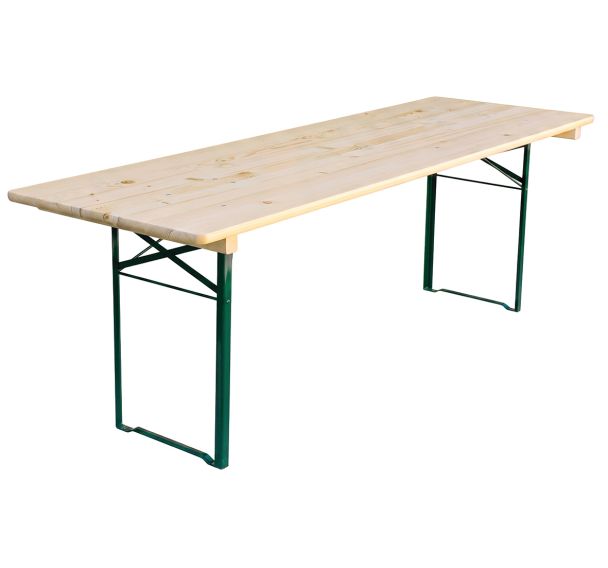 Table pliante brasserie piètement cornière