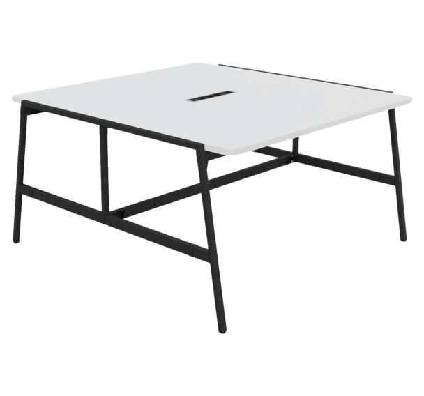 Table réunion Alto profondeur 143 cm électrifiée - Buronomic