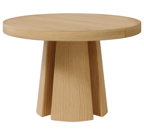 Table réunion Marcella ø120cm (extensible 170cm) chêne-Somcasa