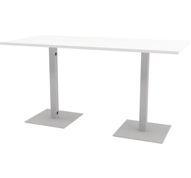 Table réunion haute Greko pied alu - Quadrifoglio