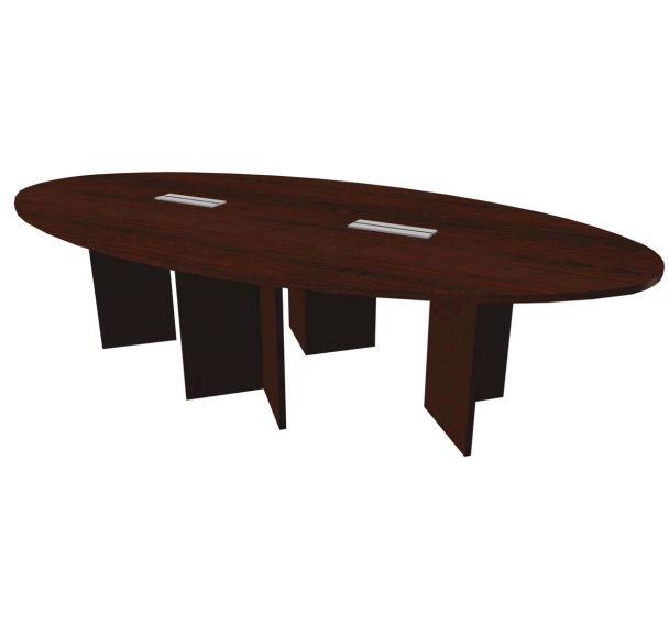Table réunion ovale Quatuor trappe-Boîtier électrique - Manutan Expert