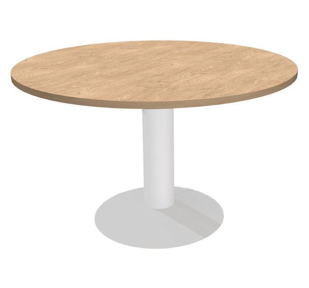 Table réunion ronde Lounge Ø 120 cm pied central - Simmob