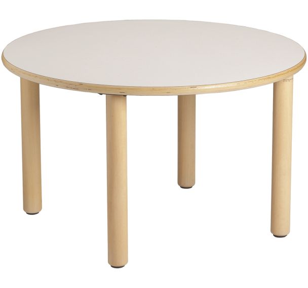 Table ronde 4 pieds en bois