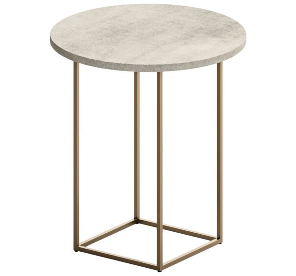 Table ronde bout de canapé Miami pieds métal - Quadrifoglio