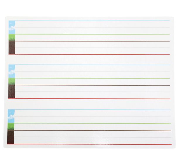 Tableau magnétique effaçable à sec 22x29cm lignage pour DYS