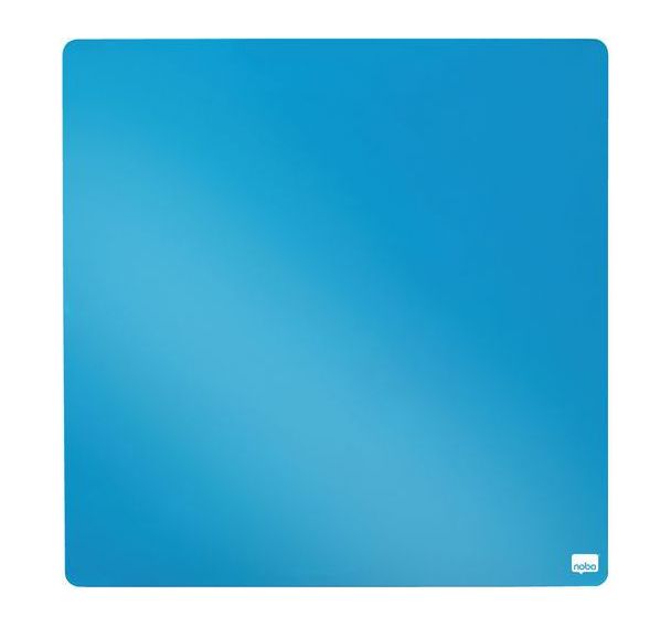 Tableau mémo carré magnétique - 360 x 360 mm - bleu - Nobo