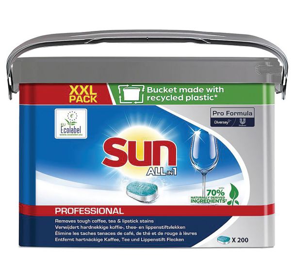 Tablettes lave-vaisselle Sun Professional - Boîte de 200
